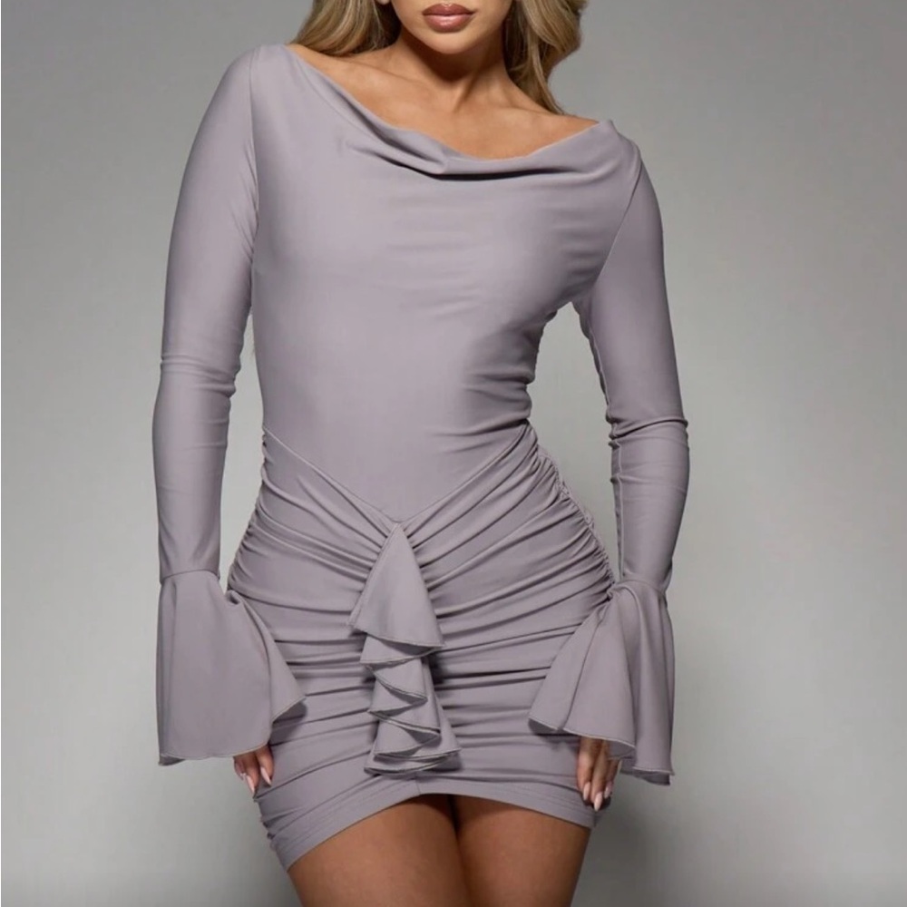 Missguided Long Sleeve Dress